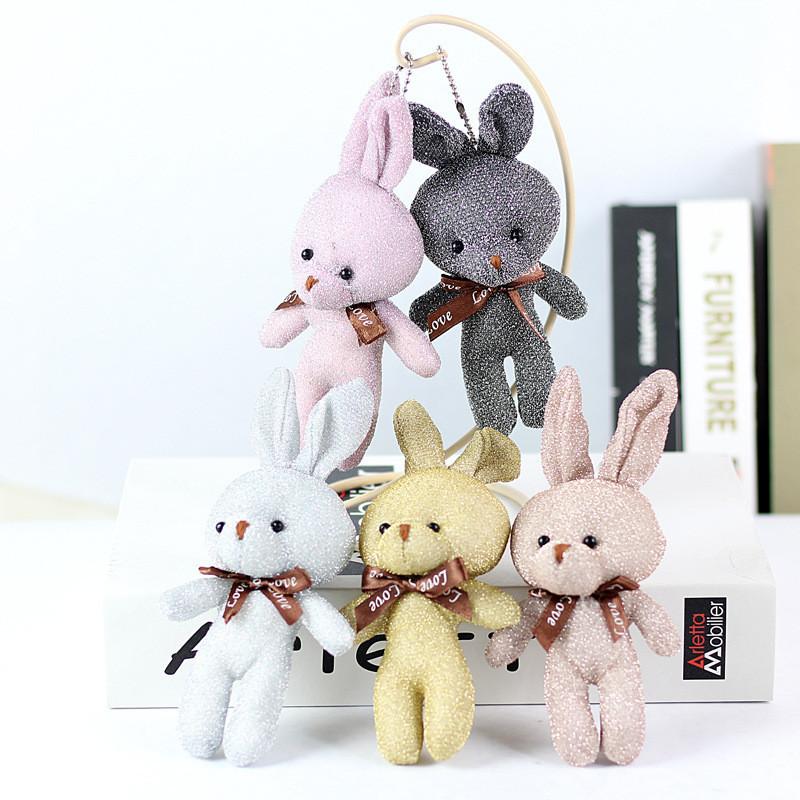Adorable Sparkling Plush Bunny Toy Ideal For Bags And Gifts In Multiple Colors