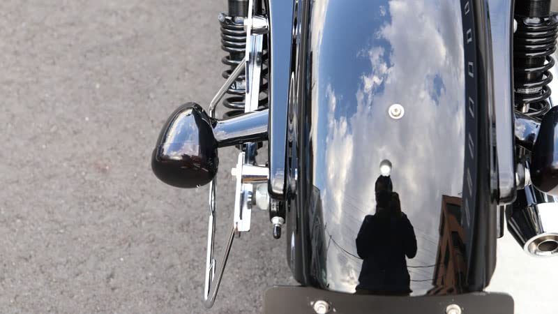 Kijima Motorcycle Parts Saddlebag Compatible with Sportster Left Chrome Support, Steel, DHW, ('04-), Side, All-in-One Type, Plated, HD-08001