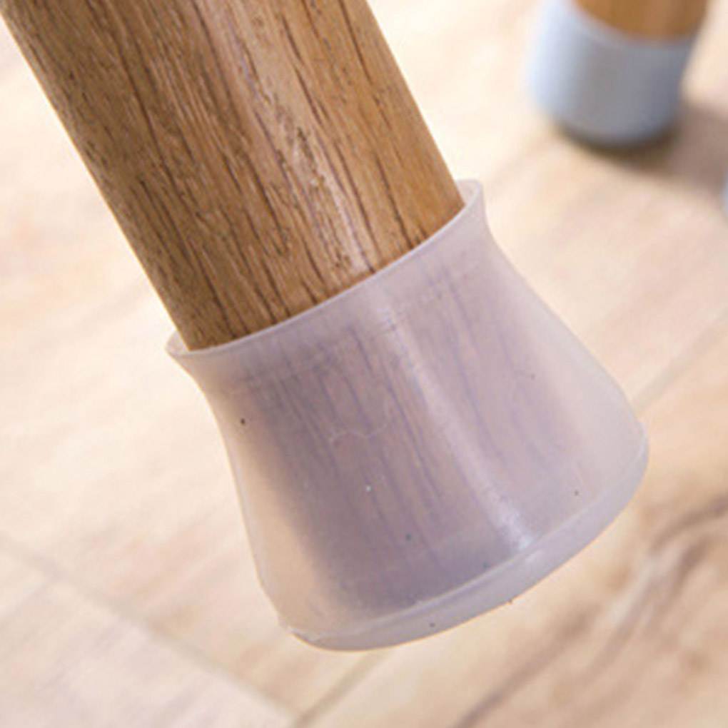 4pcs Silicone Chair Leg Caps Feet Pads Furniture Table Covers Floor Protectors