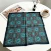 70cm×70cm Retro Paisley Imitation Silk Square Scarf - Versatile Decorative Neck Scarf Shawl