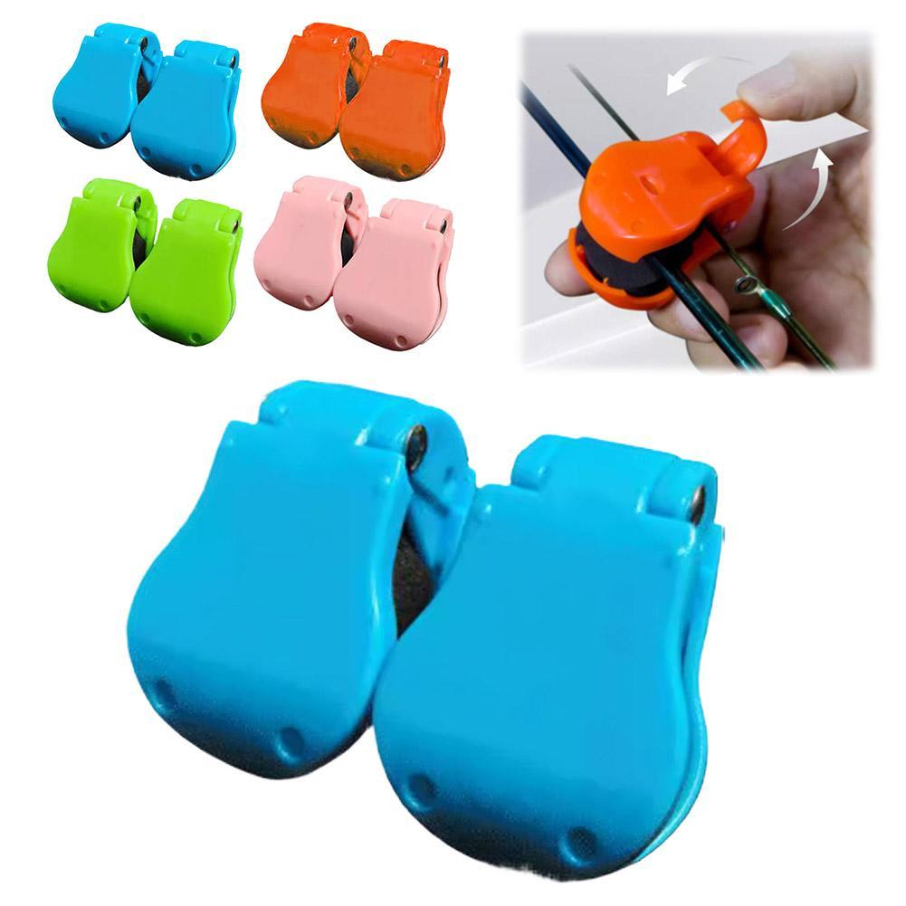 1/4Pair Silicone Fishing Rod Holder Ball Straps 5 Hole Lightweight Fishing Tackle Tie Organizer Storage Rack Fishing Accessories
