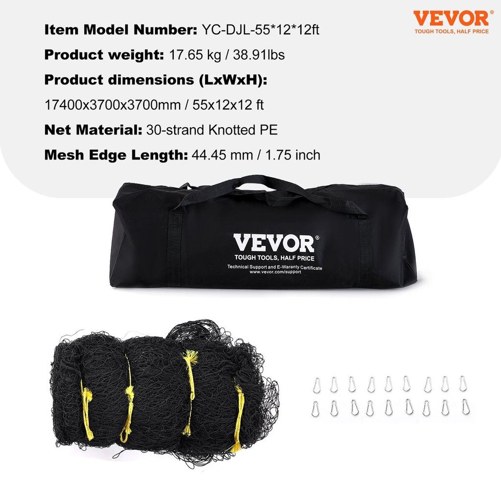 Baseball Batting Netting, Professional Softball Baseball Batting Hitting Training Net, Practice Portable Pitching Cage Net with Door & Carry Bag,