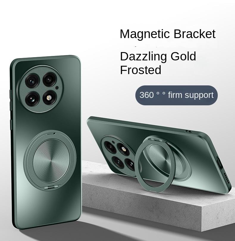 

Для OnePlus 13 Чехол Твердый Матовый с Кольцом Магнитный Защитный Чехол-накладка для OnePlus13 One Plus 13 Полная Защита Корпус Телефона For OnePlus 13 зелёный