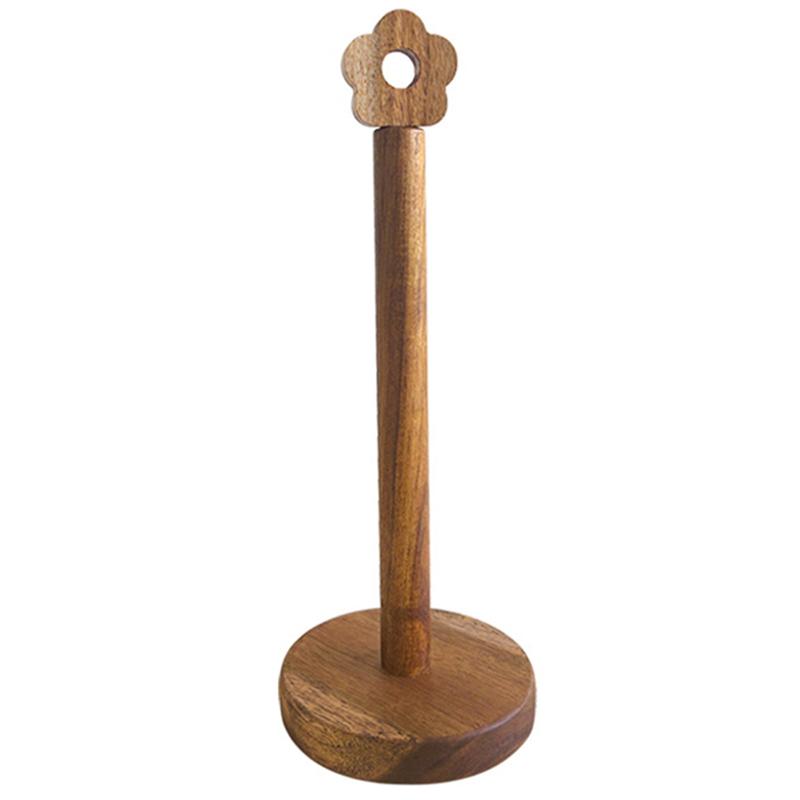 A96I-Free Standing Movable Flower-Shaped Paper Towel Stand For Bathroom Punch-Free Design