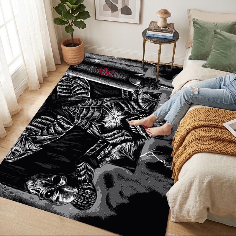 Dark Warrior Living Room Nonslip Area Rug Soft Carpet For Bedroom Game Playroom Sofa Office Home Decor Doormat Christmas Gift C9302123