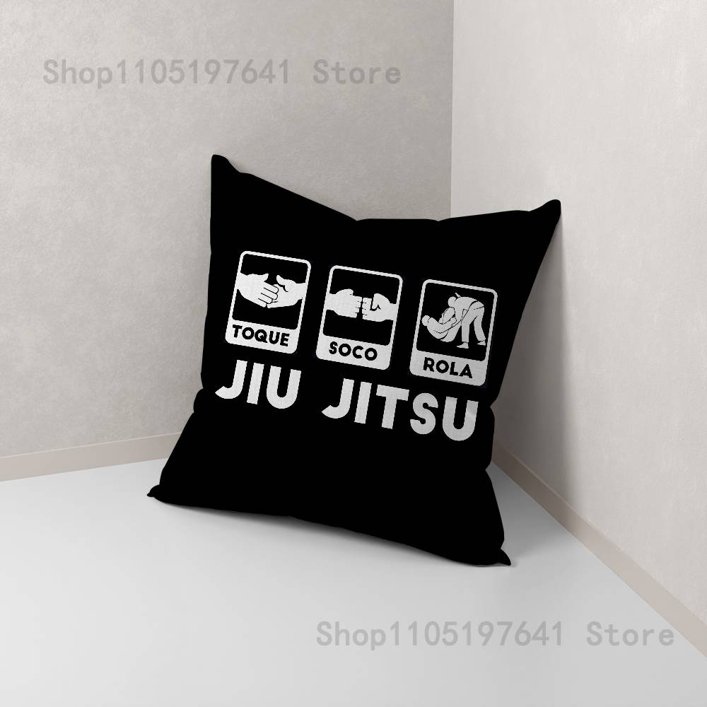 BJJ Brasiliansk Jiu Jitsu Kuddfodral Kudde Överdrag Heminredning Födelsedagspresent Kuddfodral