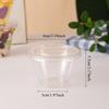 180ml Clear Plastic Cups with Lids - Sealable Disposable Containers for Catering, Parties, Desserts, Yogurt, Pudding & Snacks.