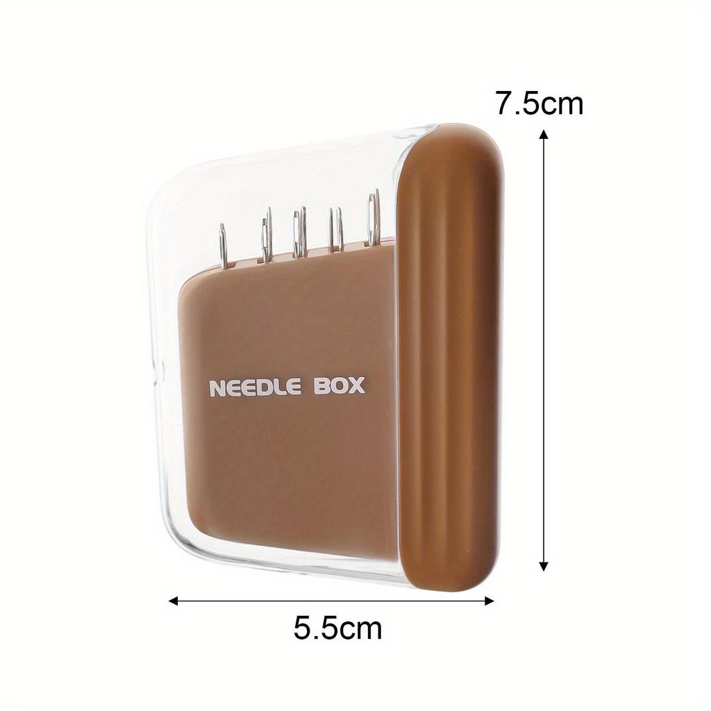 1PC Magnetic Sewing Needle Box with Needle Portable 5 Size Embroidery Needles Magnet Storage Case Home DIY Craft Sewing Accessories