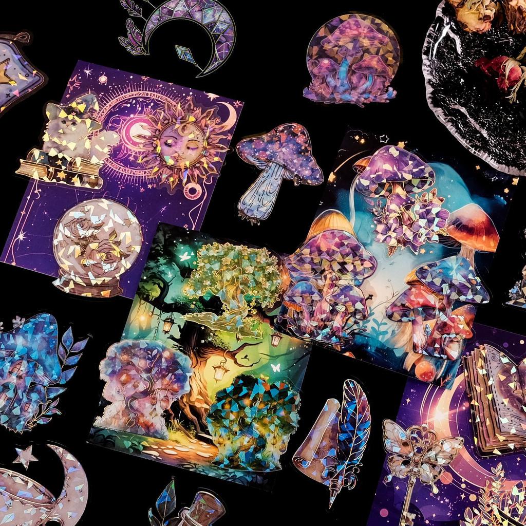 30-90 New Products Pet Waterproof Laser Cold Hot Graffiti Stickers Decorative Stickers