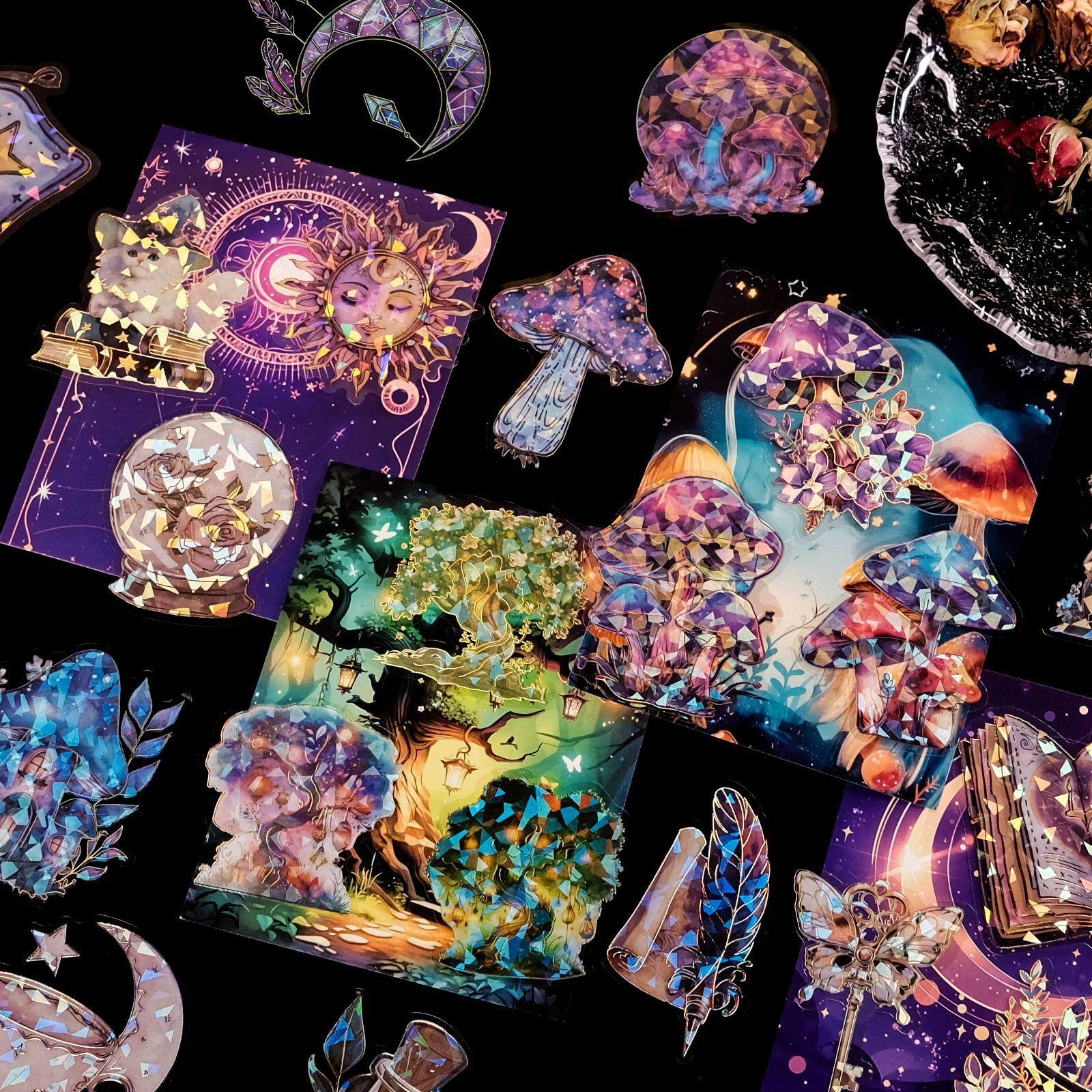 

30-90 New Products Pet Waterproof Laser Cold Hot Graffiti Stickers Decorative Stickers