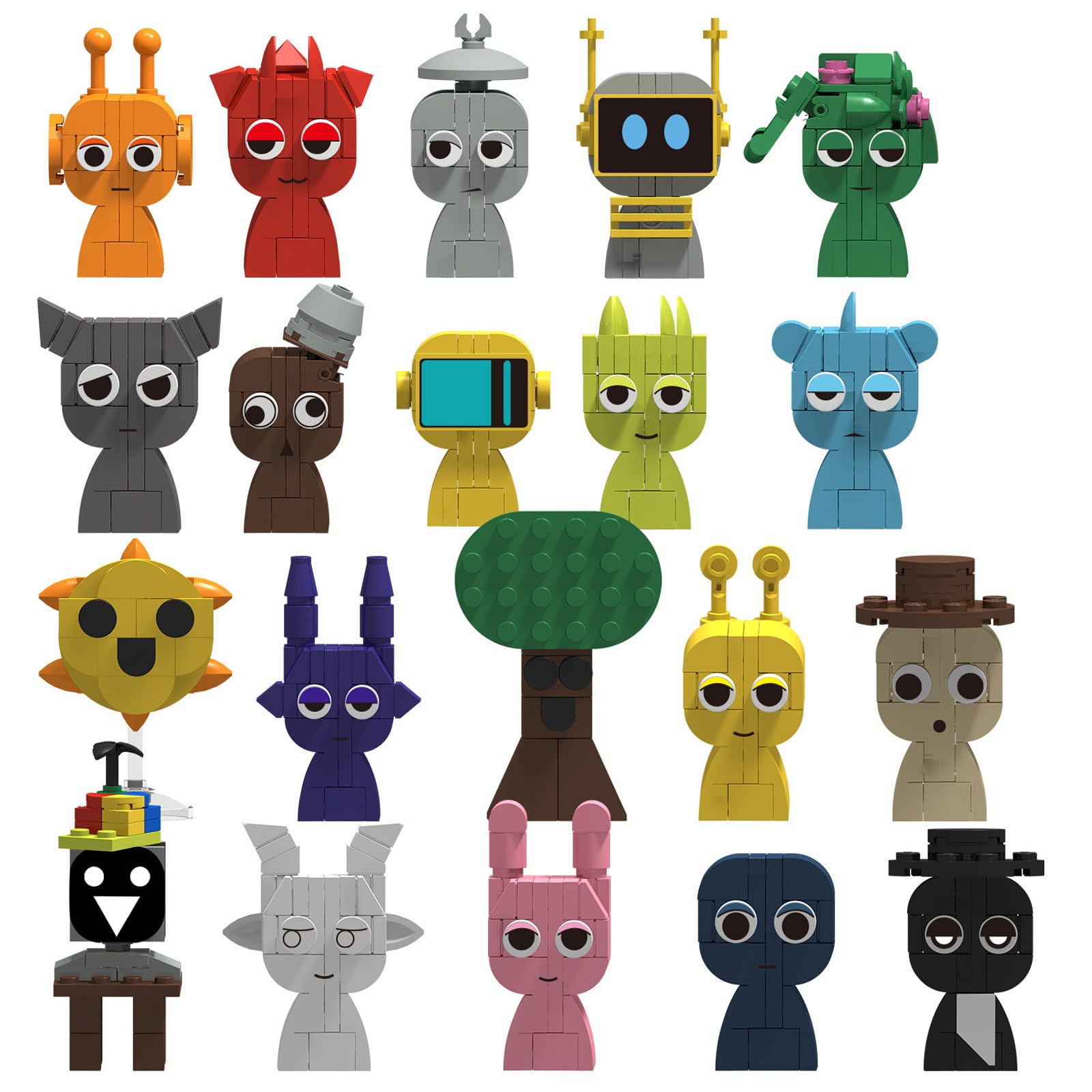 

Sprunky Blocks 20 наборов Sprunky Toys Сборка Singing Monsters Товары Взрослые Дети Подарки Аксессуары (20 комплектов) [Продукт]