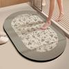 Bathroom Floor Mat Diatom Mud Toilet Anti-slip Mat Bathroom Door Kitchen Absorbent Quick Drying Foot Mat Porch Entrance Door Mat