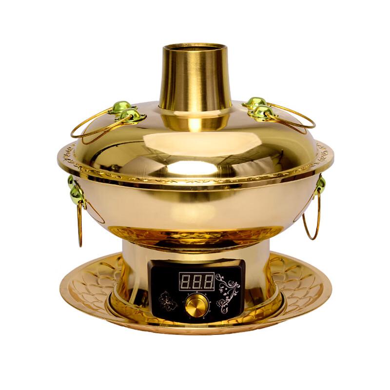 Tiemucheng Dwufunkcyjny Miedziany Kociołek na Gorący Kociołek z Kaczkami Mandarynkami