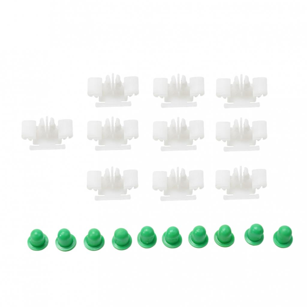 Plastic Clips Side Moulding White 10 Pcs 51132251394 Bumpstrip