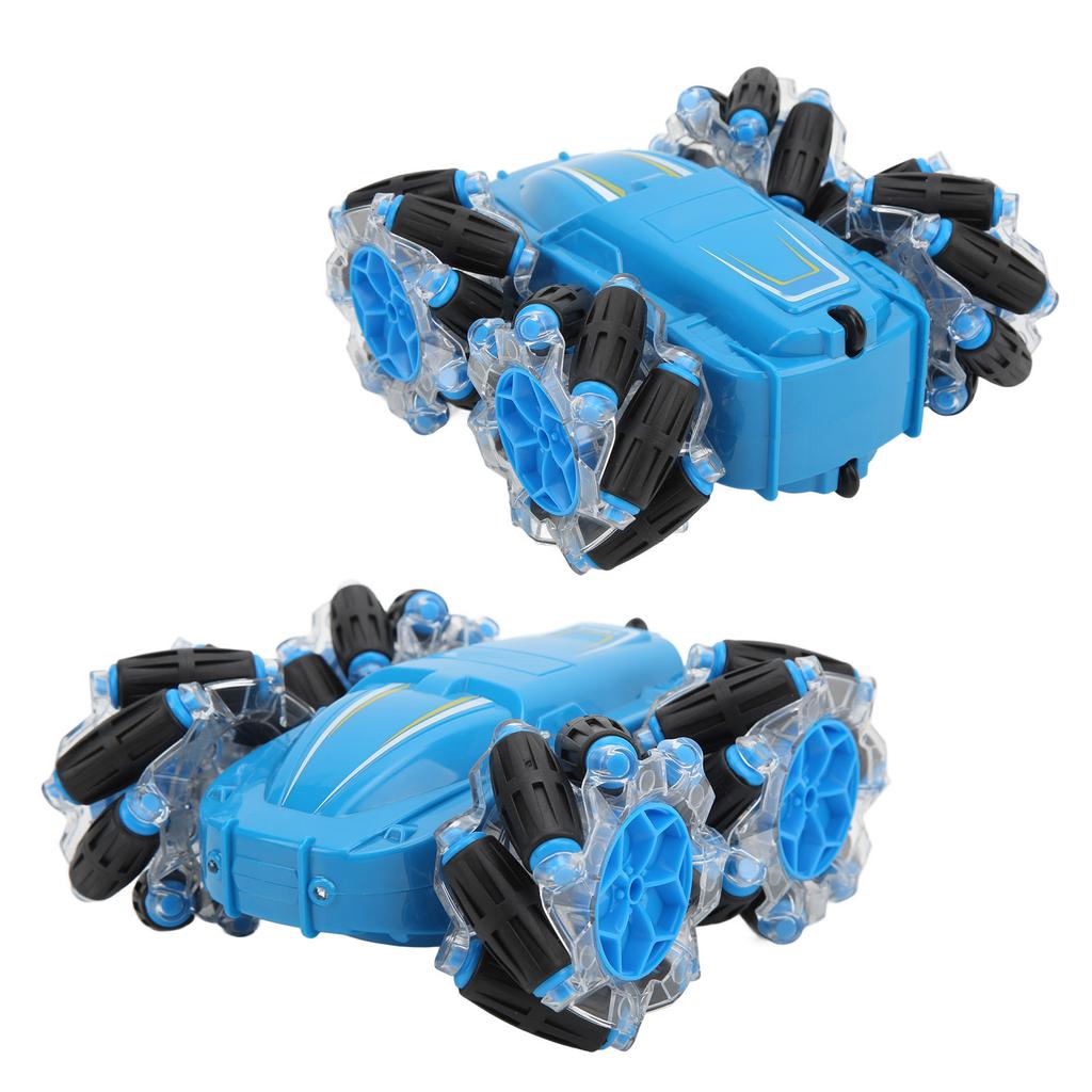 M2 2.4G LED Stunt Car 4 Wheel Drive Anti Interference Remote Control Car With Double Sided Led Lights 3.7V 500mAh for Kids Over 6 Years Old