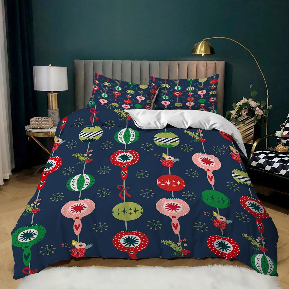 Merry Christmas Bedding Set Duvet Cover Set 3D Bedding Set Digital Printing Queen Size Bedding Set Fashion Design Christmas Gift
