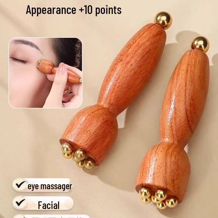 Rosewood Little Lotus Eye & Face Acupoint Massager - Muscle Stripping & Gua Sha Tool