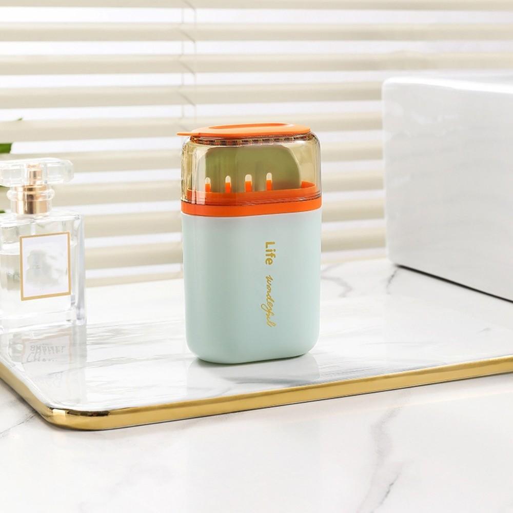 High Quality Portable Toothbrush Holder with Mouthwash Cup Lightweight Soap Box Toothbrush Storage Box Travel