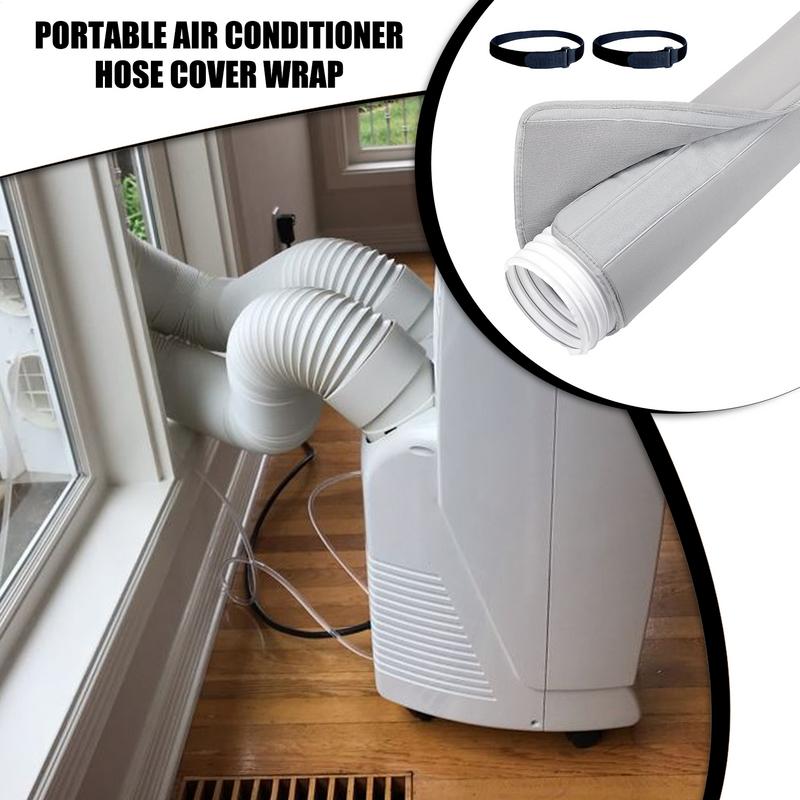 

Hot Summer Ac Hose Insulation Wrap with adjustable straps insulated air conditioner hose pipe vent cover fast shipping CN
