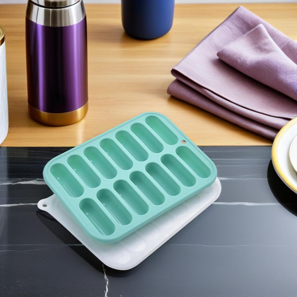 Silicone Ice Cube Tray Reusable Mold Simple Design for Ice Sausage Baking Perfect DIY Kitchen Gift Sausage Mold