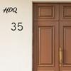 UV Resistant House Numbers 5-Inch for Outside Zinc Alloy Floating Address with Rust-proof Mounting Screws Modern Black Metal Door Mailbox