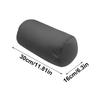 Super Soft Head Pillow Pure Color Cylindrical Pillow Microbead Back Cushion Roll Pillow Convenient Travel Office Nap Cushion