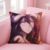 o-Overlord Anime Cushion Cover Comfortable Reversible Pillow Cover Ideal for Car Sofa Bedroom & Beyond