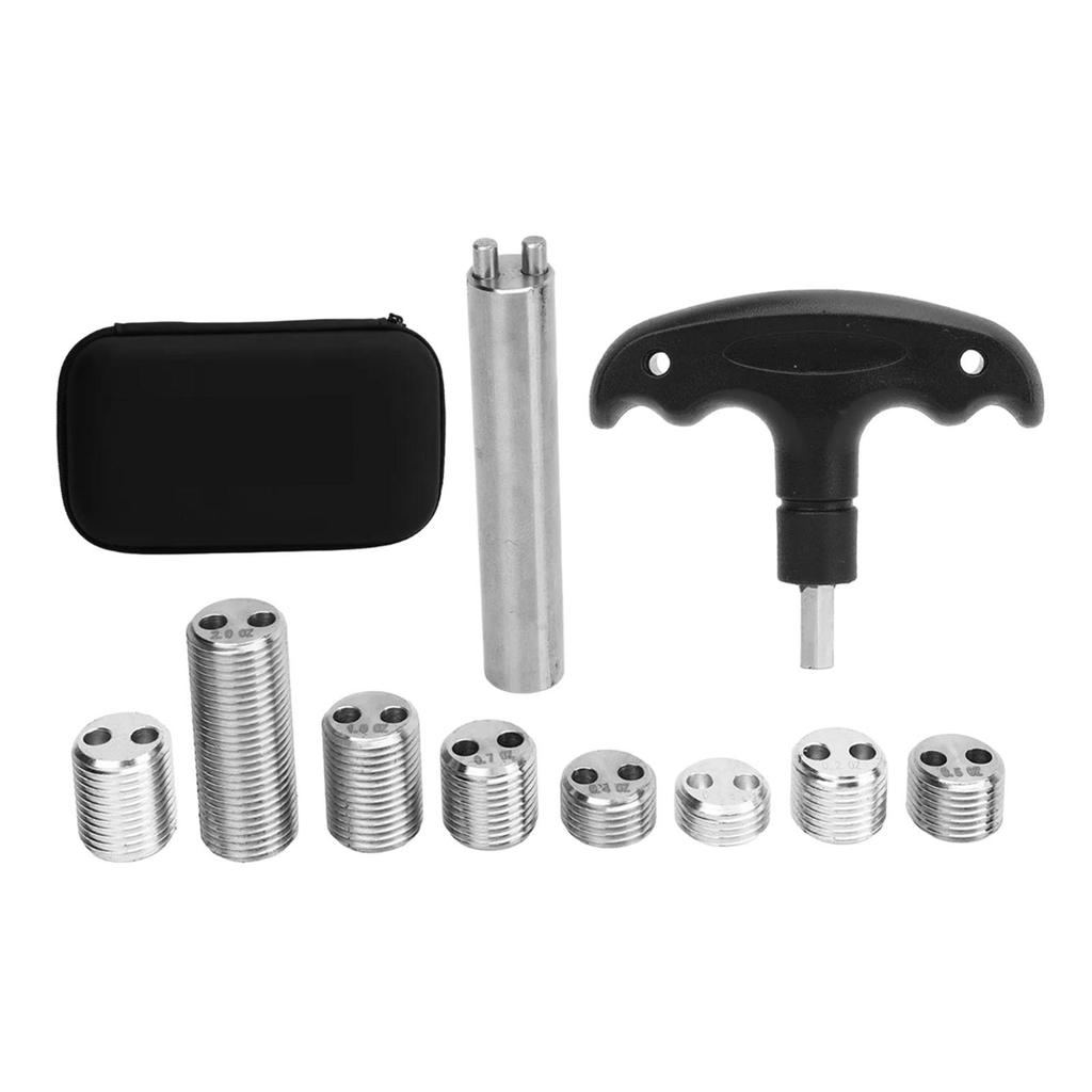 8X Weight Bolt For Billiard Pool Cue With Storage Case Billiard Cue Weight