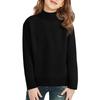 Children's Fashionable Casual Fleece Turtleneck Long-sleeved Top