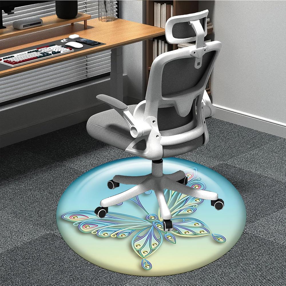 

1pc Butterfly Ornament Chair Carpet for Office, Soft Flannel Throw Mat, Perfect for Office,Holiday Party Decoration Choice yy251113019 80cm by 80cm