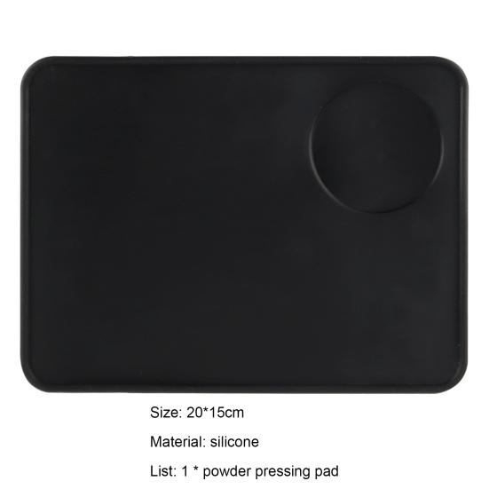 Black Silicone Pad Soft Wear-resistant Anti-slip Corner Pad Thickened Ground Coffee Silica Gel Tamper Mat