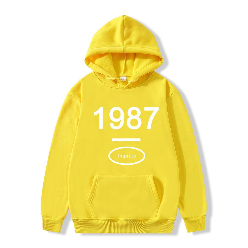 American retro hooded sweater for men and women ins trendy loose hoodie for one piece