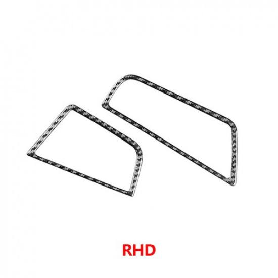 Carbon Fiber Dashboard Air Outlet Cover Trim For 2011-2017 BMW 5 Series F10 F18 RHD