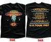 VTG 2 strany US Tour 1987 Boston Kapela Tričko Klasické Černé Unisex S-5XL EM0430