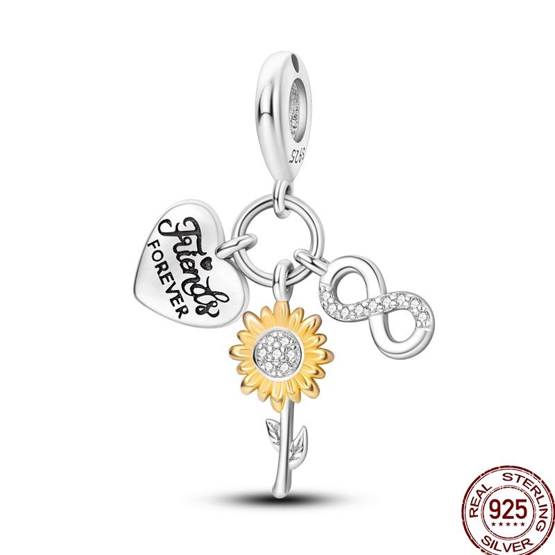 New Copper Autumn Golden Charms Maple Leaf Squirrel Pumpkin Deer Beads Fit 3Mm Original Bracelet Diy Jewelry Gifts