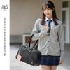 BEVERLY HILLS POLO CLUB Faux Leather School Bag Boston Bag Brown Black High School Girls Boys with Pouch bp002 Beige Water-repellent (Black [23])