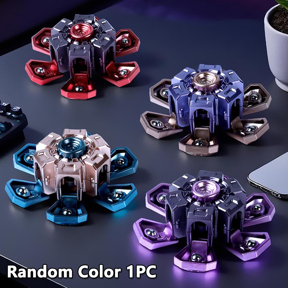 EDC Hand Spinner Stress Relief Toy Creative Rotating Fingertip Gyroscope Spinner Fidget Toys Christmas Gifts for Boys Adult