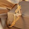1item Vintage Bohemian Style Inlaid Synthetic Zircon Women's Open Bracelet Suitable for Daily Wear Mother's Day Gift No Box