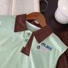 Adorable Children's Summer Outfit Set With Embroidered Sleeveless Polo Shirt And Shorts