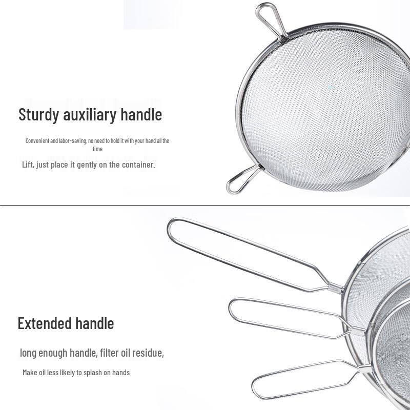 Zhaoran Stainless Steel Fine Mesh Strainer Set