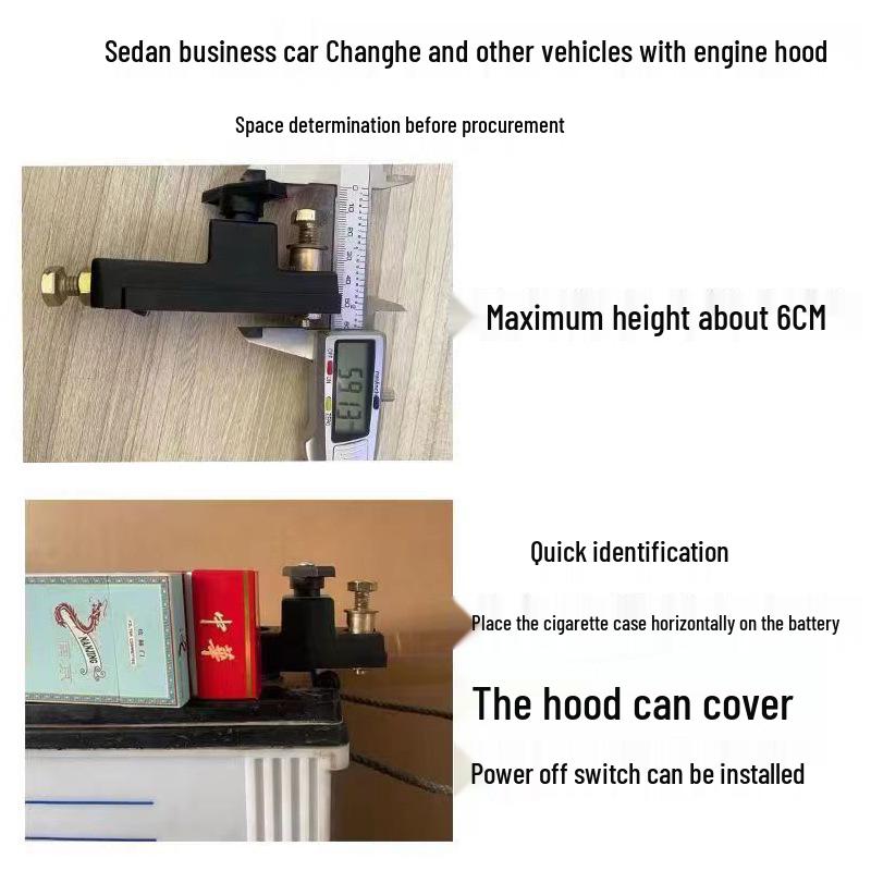 Universal 12V/24V Car Battery Disconnect Switch - Pure Copper, Anti-Leakage for Trucks and Cars