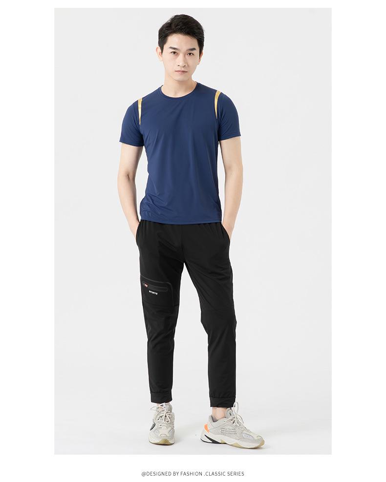 Unisex Summer Ice Silk Round Neck T-shirt - Cool, Comfortable, Loose Fit, Plus Size Available