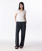 MUSINSA STANDARD WOMAN Cooltandard Women'S One-Tuck Wide Banding Slacks [Iron Gray]