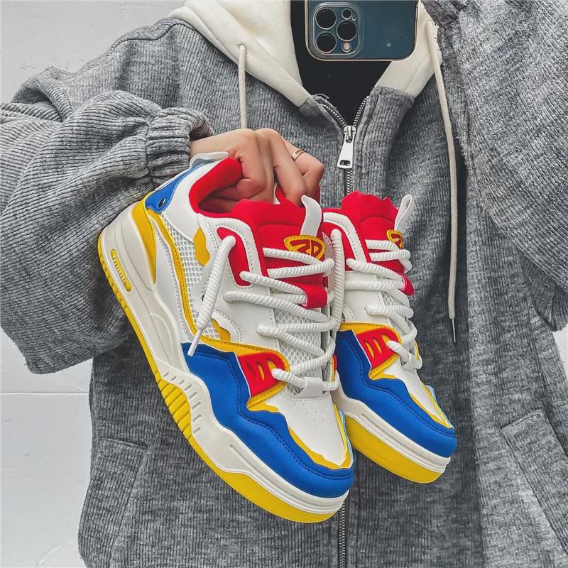 Men's Retro Casual Height-Boosting Non-Slip Sneakers - Spring & Autumn 2025 Hong Kong Style