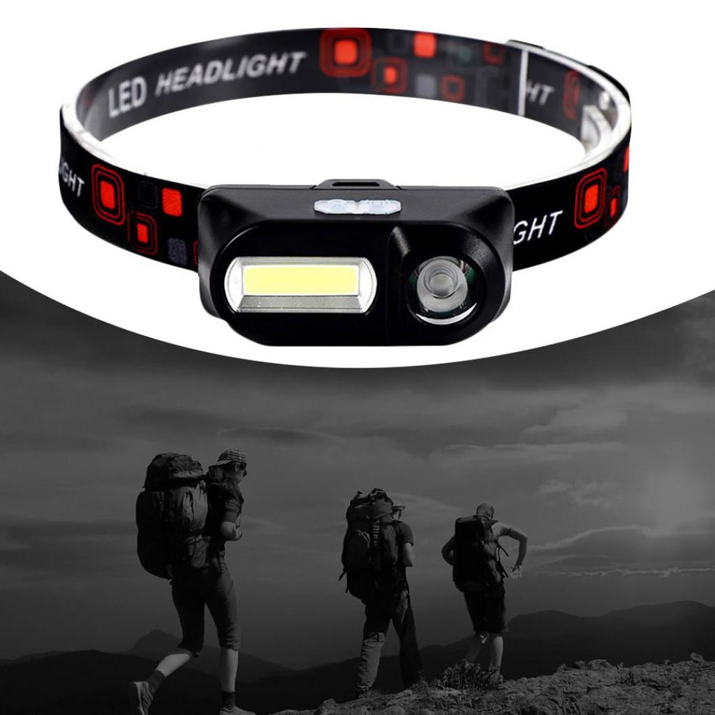 Yousheng Încărcare USB în aer liber Noapte Pescuit Camping Lampă faruri LED COB impermeabilă