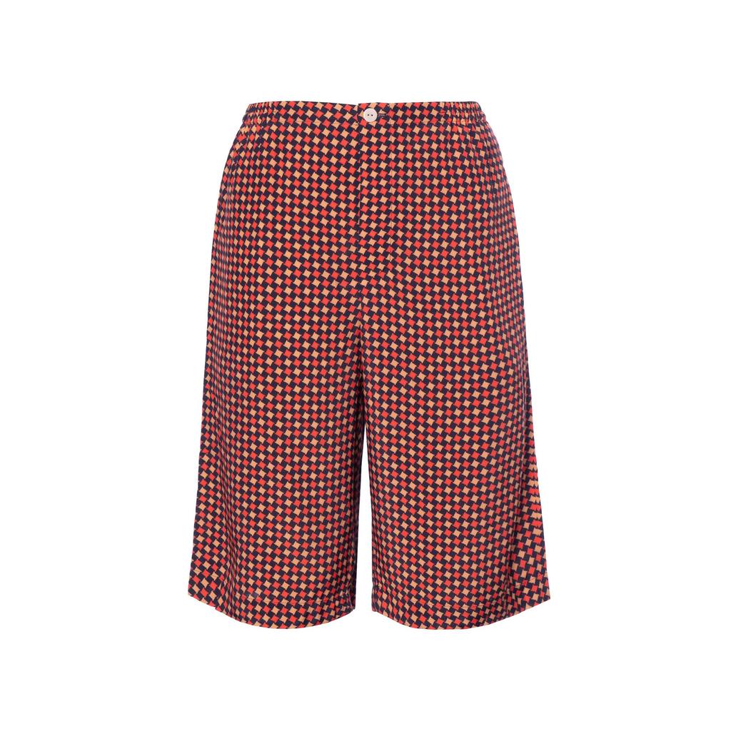 GUCCI Mid Rise Houndstooth Printed Tailored Shorts 672698-ZAL6H-4956