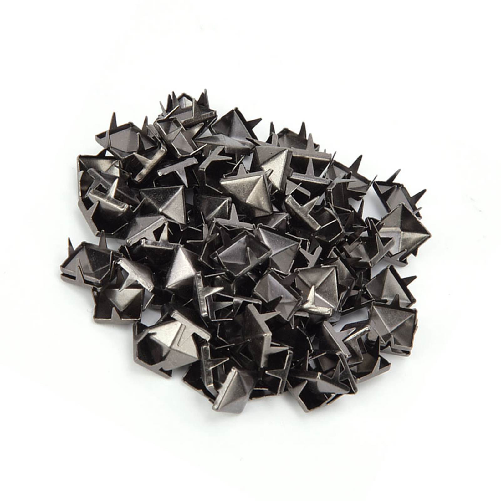 

100 шт 9 мм латунные медные квадратные заклепки для одежды, обуви, сумок, аксессуаров для украшения кожи, пистолета