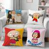 Funny FFamily Guy Pillow Case for Sofa Living Room Home Office Decor Protective Cover