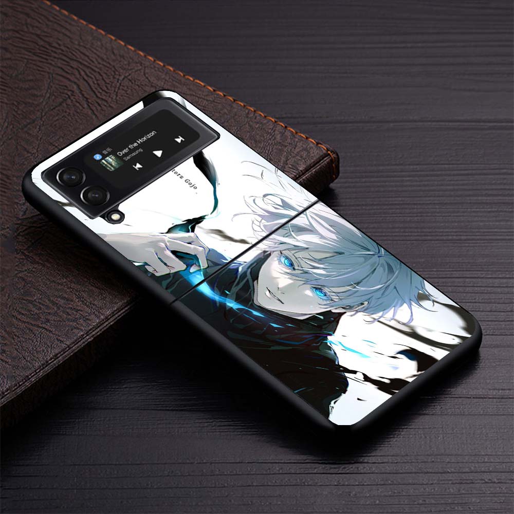 Kaisen J-Jujutsu Gojo Satoru Phone Case For Samsung Galaxy Z Flip3 Flip4 Flip5 Flip6 Flip7 For Z Flip 7 6 5 4 3 5G Hard Folding