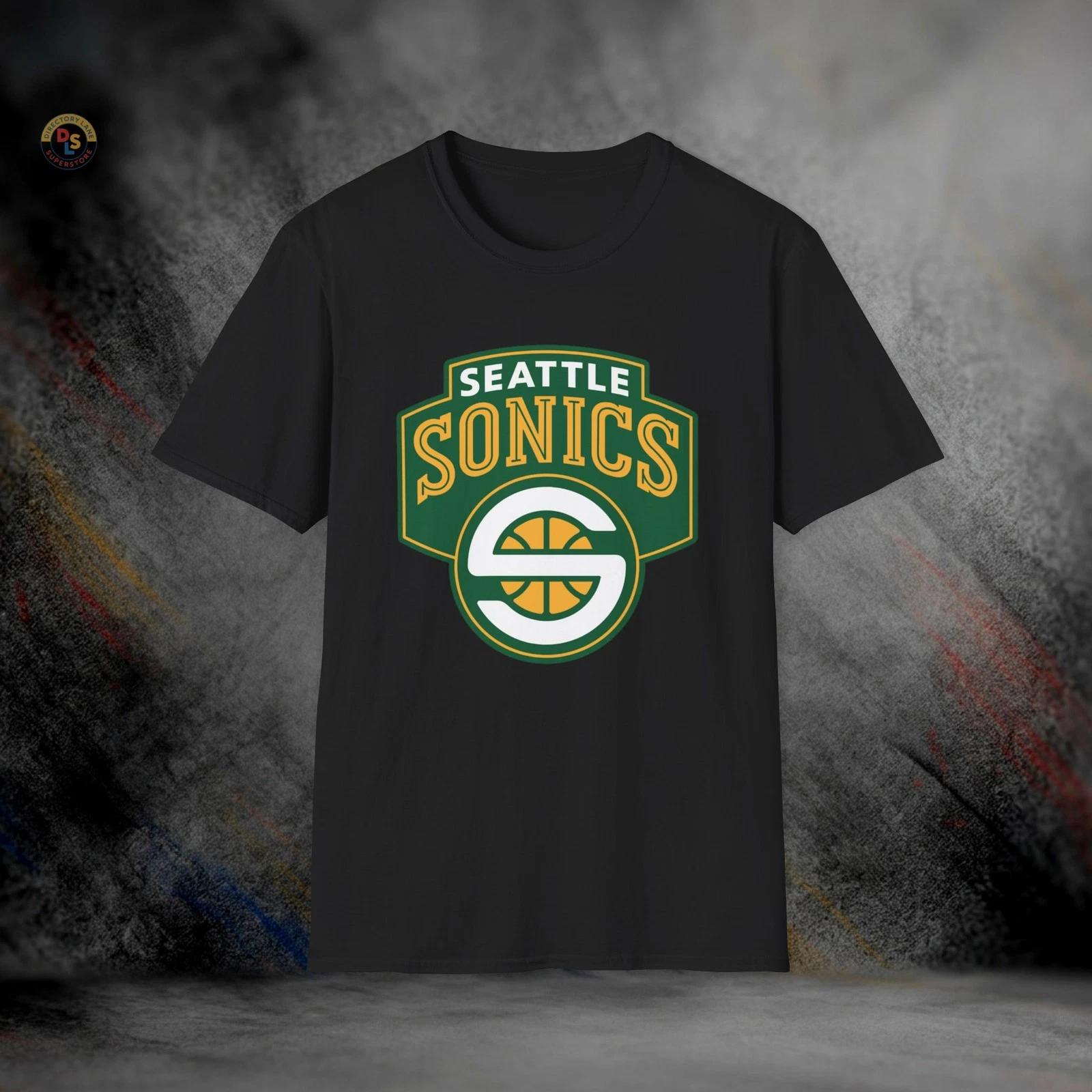 Seattle SuperSonics Defunct Retro Basketball T-Shirt | Softstyle Tee XL